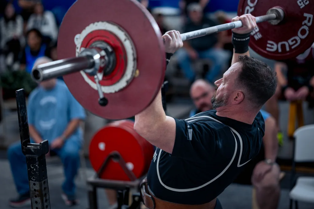 Starting Strength overhead press. 